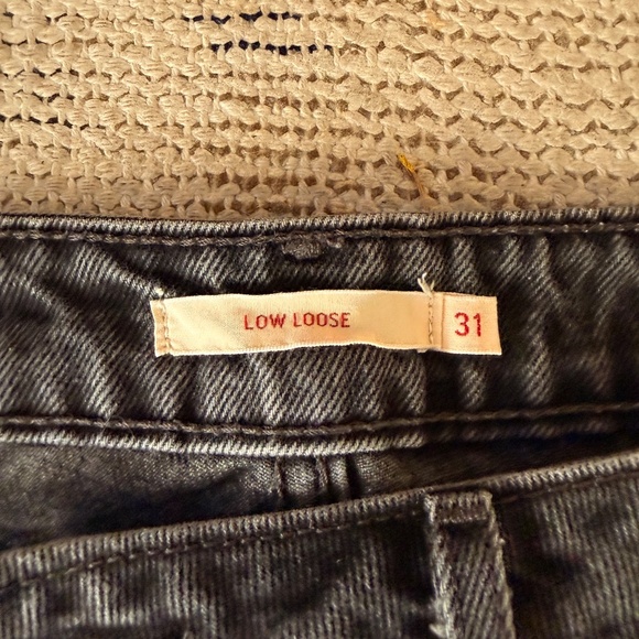 Levi's Premium Low Loose Black Jeans Sz 31 - Picture 5 of 7